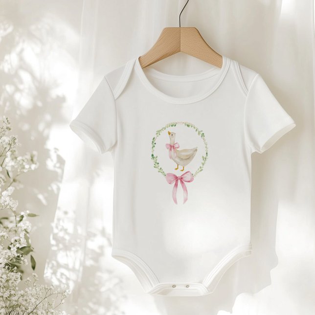 Goose Blush rosa Elegant Slinga Pastell Födelsedag T Shirt (Skapare uppladdad)