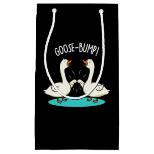 Goose Bumps Funny Animal Pun Mörk BG