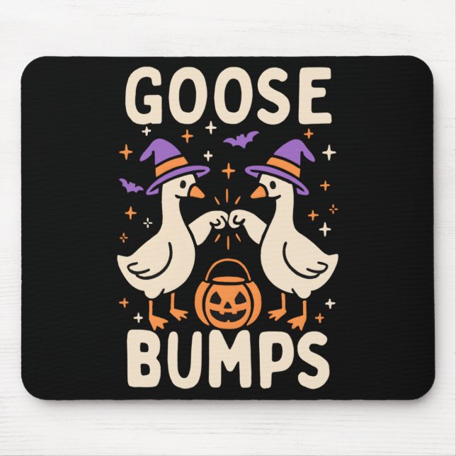 Goose Bumps Goosebumps Halloween Fånig Meme Funny Musmatta (Framsidan)