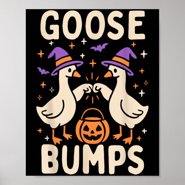 Goose Bumps Goosebumps Halloween Fånig Meme Funny Poster (Framsidan)