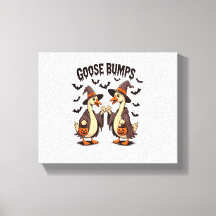 Goose Bumps Halloween Witch Fall Canvastryck