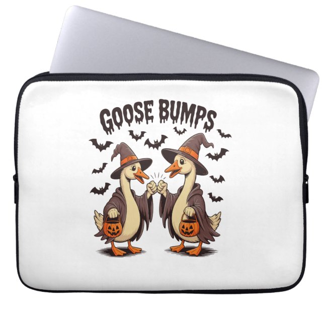 Goose Bumps Halloween Witch Fall Laptop Fodral (Framsidan)