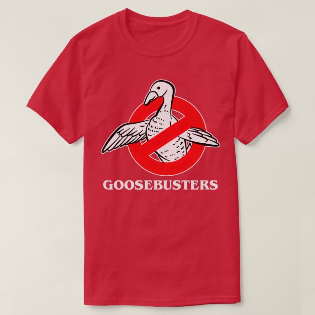 Goose Busters Funny Ghost Novelty Gift Design T Shirt (Design framsida)