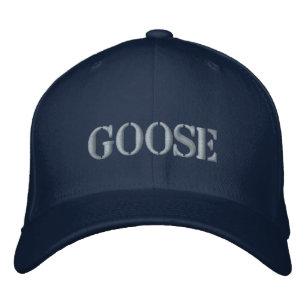 GOOSE EMBROIDEED BASEBALL CAP BRODERAD KEPS