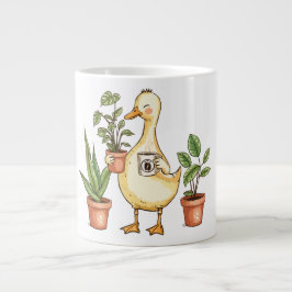 Goose Gardening Mug - Powered by Plants & Coffee Jumbo Mugg