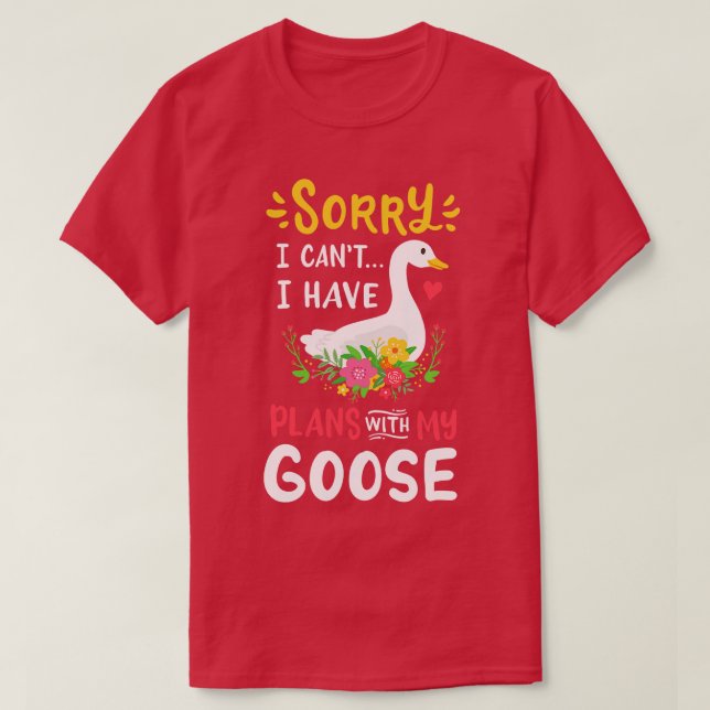 Goose Geese Goose Älskare T Shirt (Design framsida)
