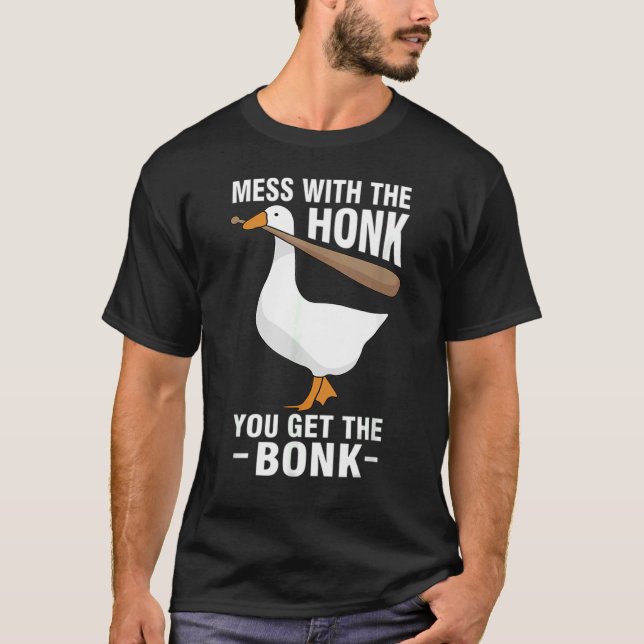 Goose Geese Memine  med honan du får B T Shirt (Framsida)