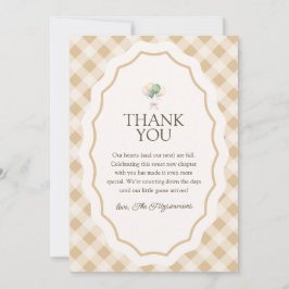 Goose Gender Neutral Baby Shower Tack för ditt kor Kort