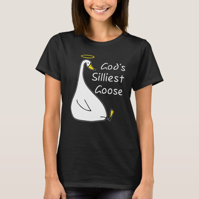 Goose Goose Goose Goose Goose Goose T Shirt (Framsida)