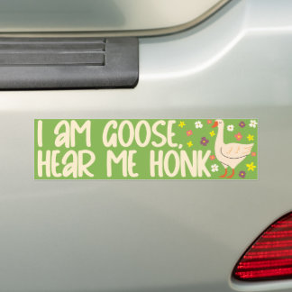 Goose Honking Bumper Sticker Bildekal