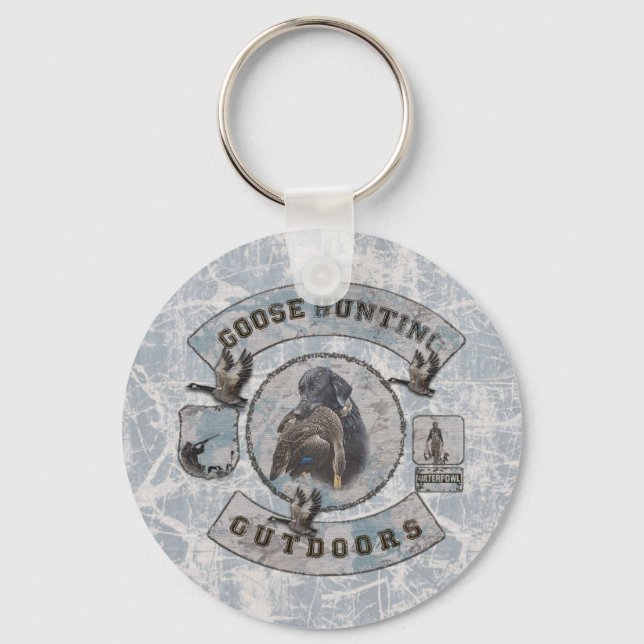 Goose Hunting Coffee Mugg Flask Square Thro Nyckelring (Framsida)