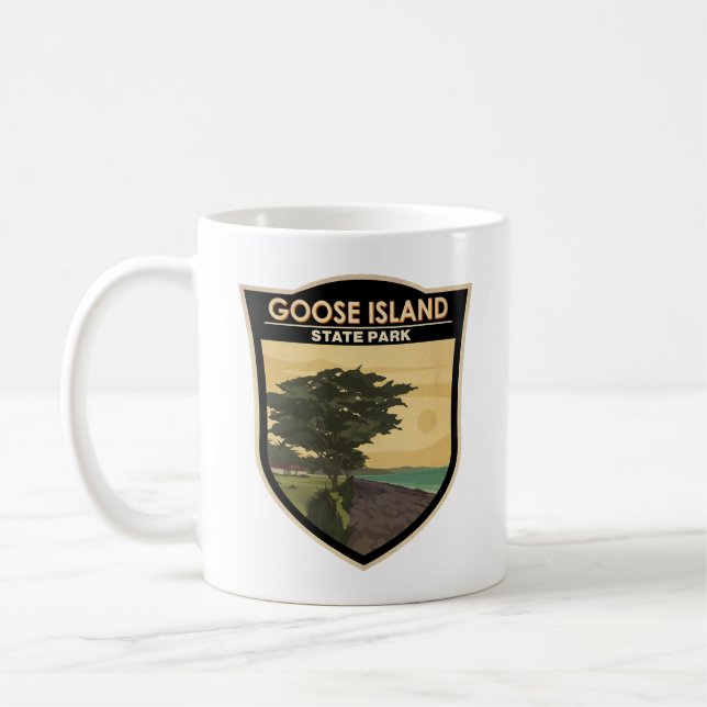Goose Island State Park Texas Vintage Kaffemugg (Vänster)