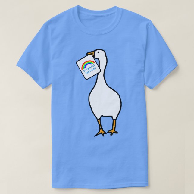 Goose med Stolen Essential Employee Rainbow d T Shirt (Design framsida)