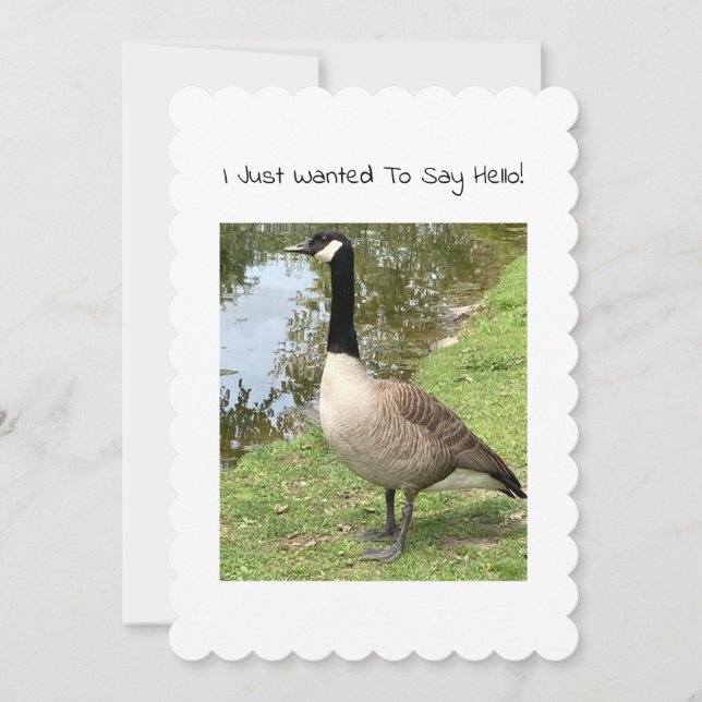 Goose Note Card - Anpassade Headline Anteckningskort (Framsida)