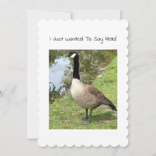 Goose Note Card - Anpassade Headline Anteckningskort
