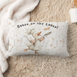 Goose on the Loose! Kitchen Throw Pillow Lumbarkudde