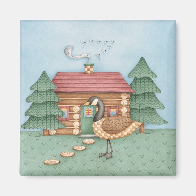 Goose på Cabin Magnet (Framsidan)