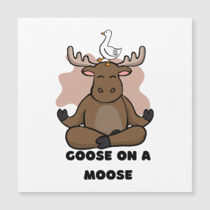 Goose på en moose Animal Funny