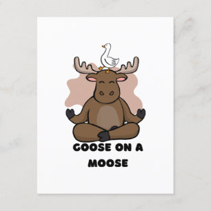 Goose på en moose Animal Funny Tilläggskort