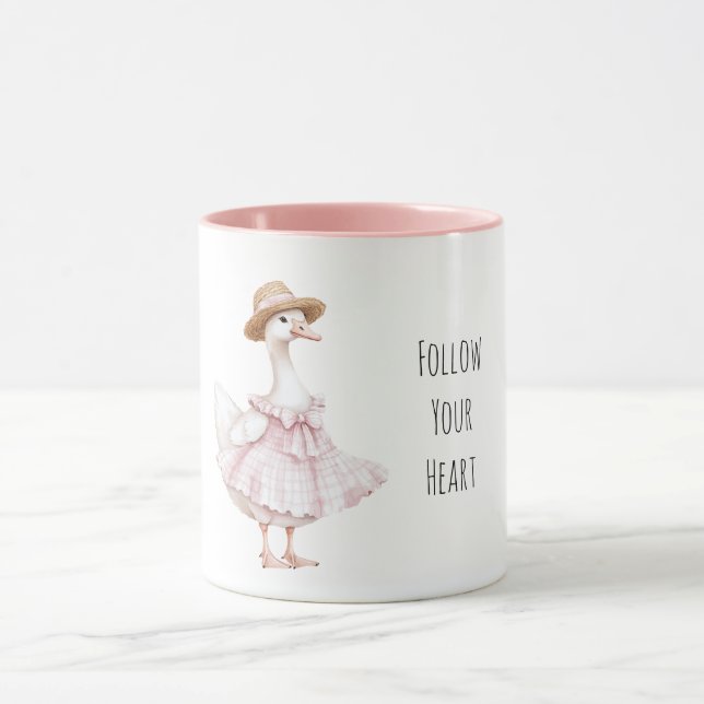 Goose Pink Dress Hat Mugg (Center)