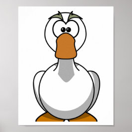 Goose Print - Tecknad Image Poster