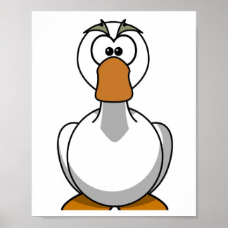 Goose Print - Tecknad Image Poster