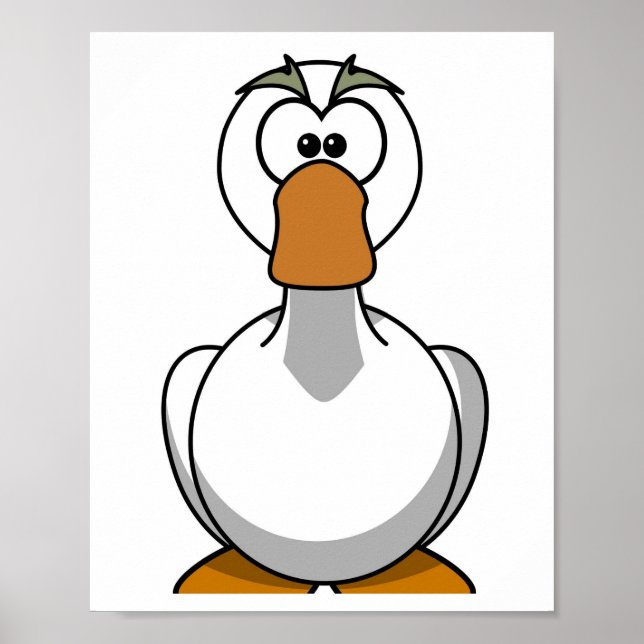 Goose Print - Tecknad Image Poster (Framsidan)