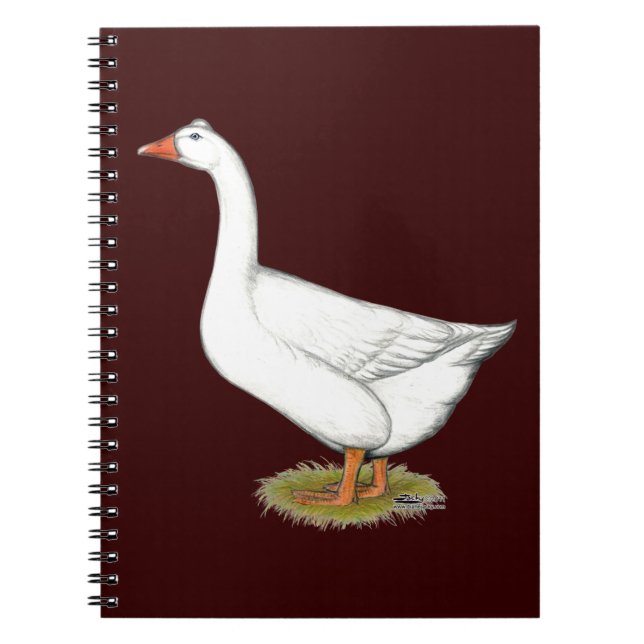 Goose Roman Tuabled Anteckningsbok Med Spiral (Framsidan)