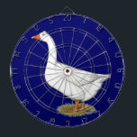 Goose Roman Tuabled Darttavla<br><div class="desc">Romersk tuftad gäss-sport är en liten rundad kanontuft av fjädrar i huvudet. Detta kännetecken kan även läggas till andra getraser.</div>