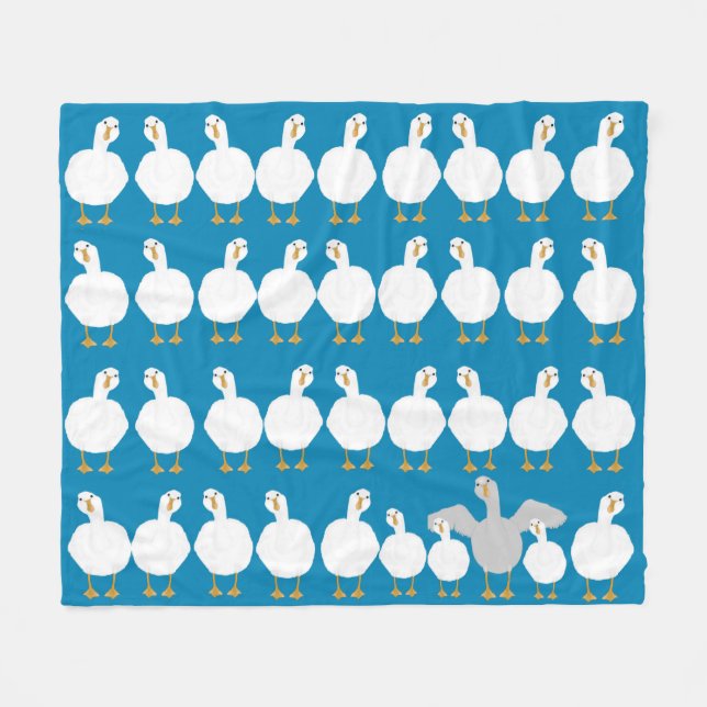 Goose som Fleece Blanket (Framsidan (Horisontell))