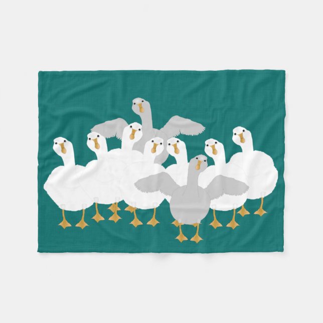 Goose som Fleece Blanket (Framsidan (Horisontell))
