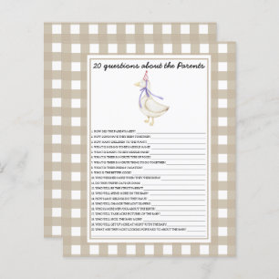 Goose - spel - 20 frågor om föräldrarna