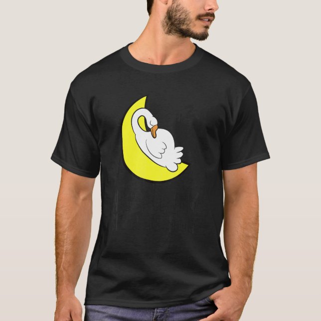 Goose Tired Nap All Day Sleep All Night Cute Goose T Shirt (Framsida)