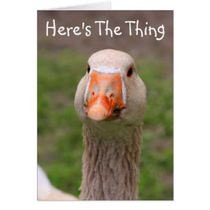 Goose Verkligen Miss You Card Hälsningskort