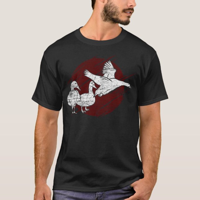 Goose watercolor print dog a woman cannot  t shirt (Framsida)