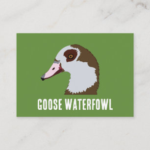 Goose Waterfowl Visitkort