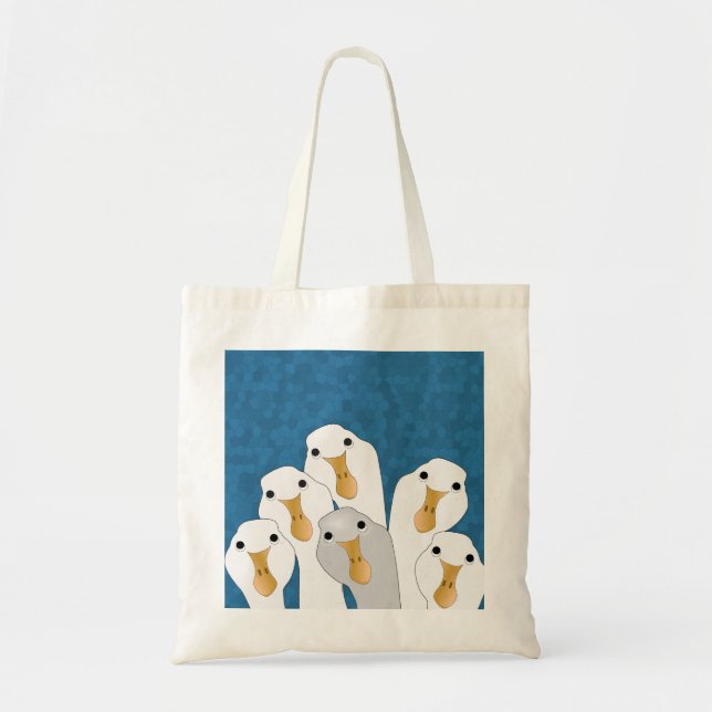 Goose WHO Tote Bag Tygkasse (Framsidan)