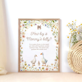 Goose WildblomHur stor är Mamma Belly Poster