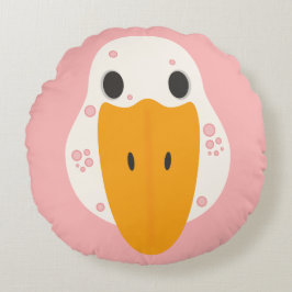 Goose With Pimples Pillow Rund Kudde