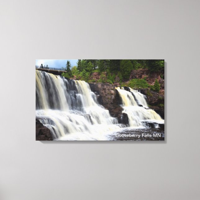Gooseberry Falls MN Canvastryck (Framsida)