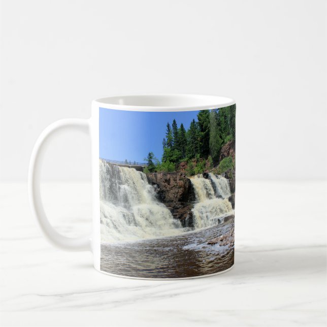Gooseberry Falls, North Shore, Minnesota Kaffemugg (Vänster)