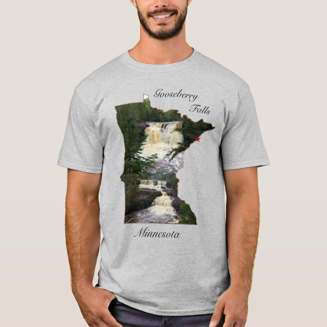 Gooseberry Falls shirt black lettering T (Framsida)