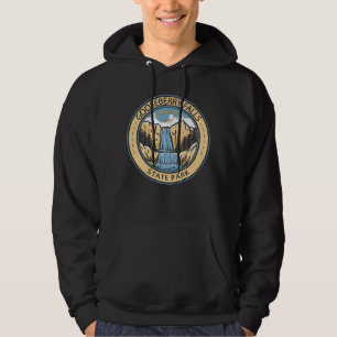 Gooseberry Falls State Park Minnesota Badge Hoodie