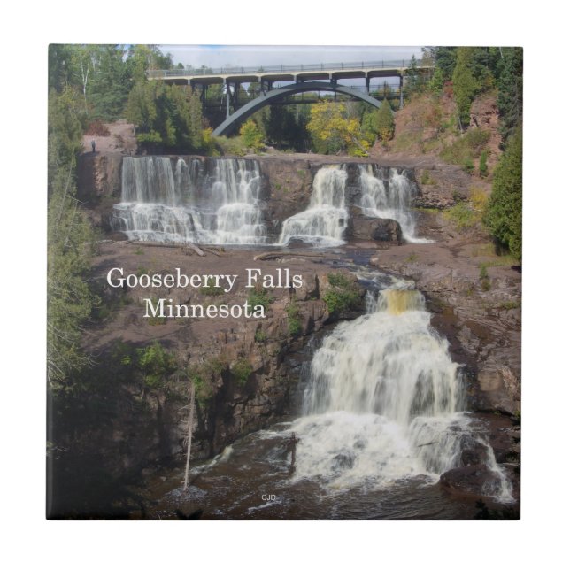 Gooseberry Falls tile Kakelplatta (Framsidan)