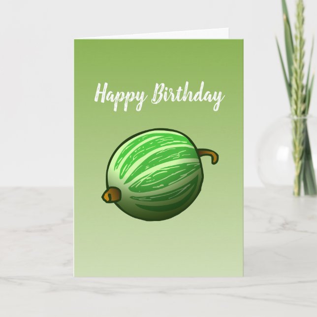 Gooseberry Fruit Folttday Card Kort (Framsida)