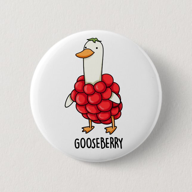 Gooseberry Funny Berry Pun Knapp (Framsida)
