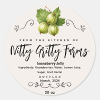 Gooseberry Sylt Jelly bevarar Anpassningsbar Canni