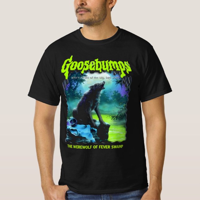 Goosebumps R.L. Stine Werewolf Horror Halloween T Shirt (Framsida)