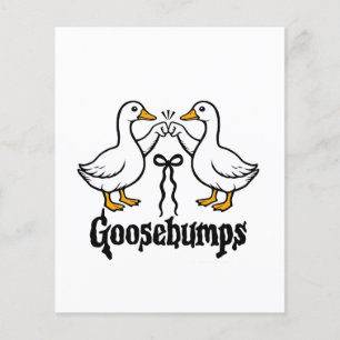 Goosehumle Fånig Goose Funny Best Friends Flygblad
