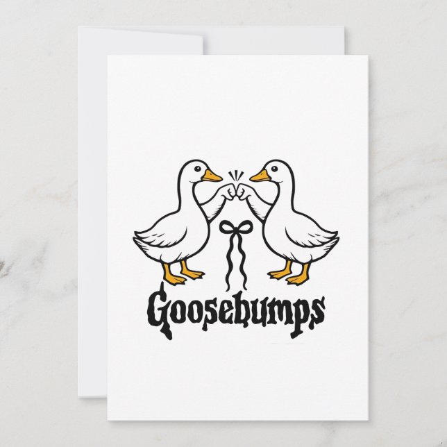 Goosehumle Fånig Goose Funny Best Friends Inbjudningar (Framsida)